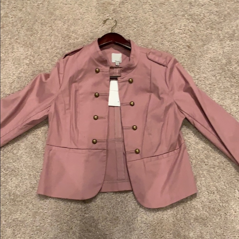 Halogen dusty pink military jacket
